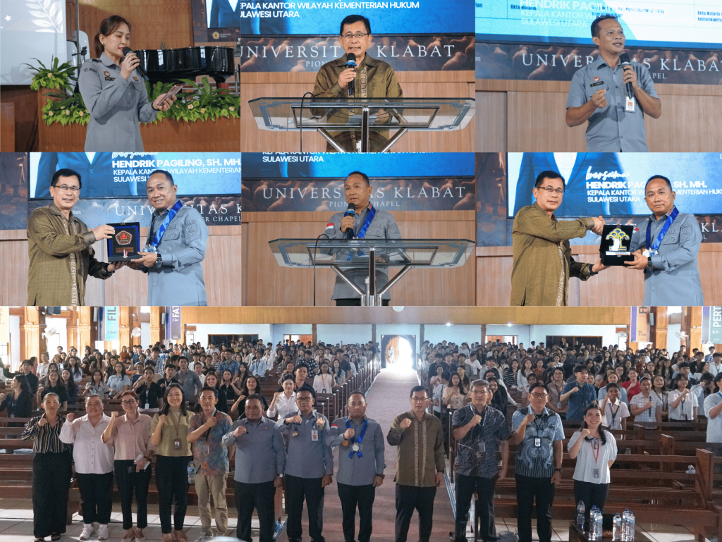 Upgrade Mindset Mahasiswa: FEB & FKIP UNKLAB Hadirkan Kanwil Kementerian Hukum Sulut